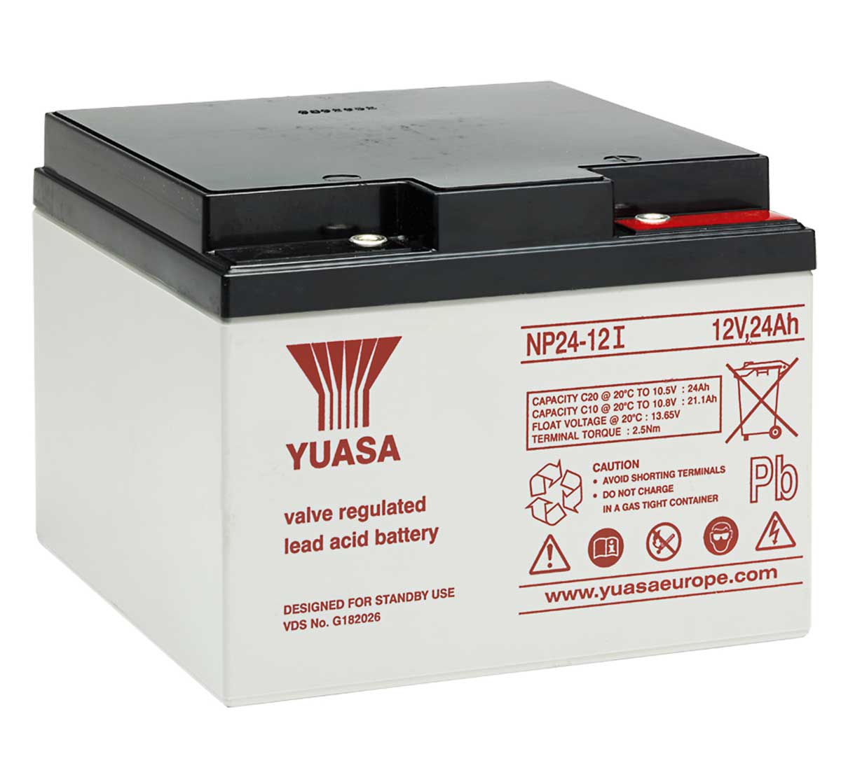NP24-12i 12v 24Ah Yuasa Lead Acid Battery